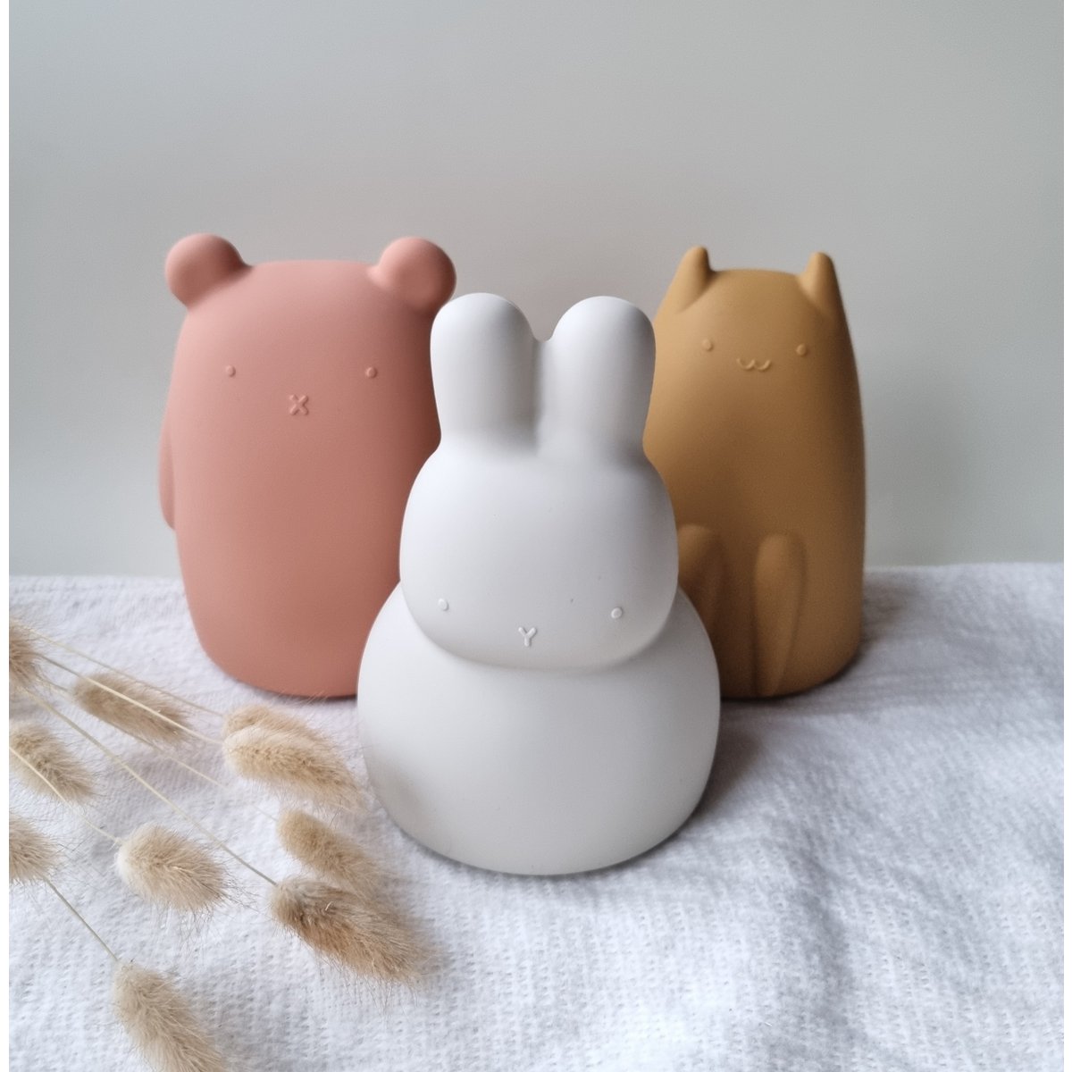 Siliconen flexibele spaarpot beer - aarde