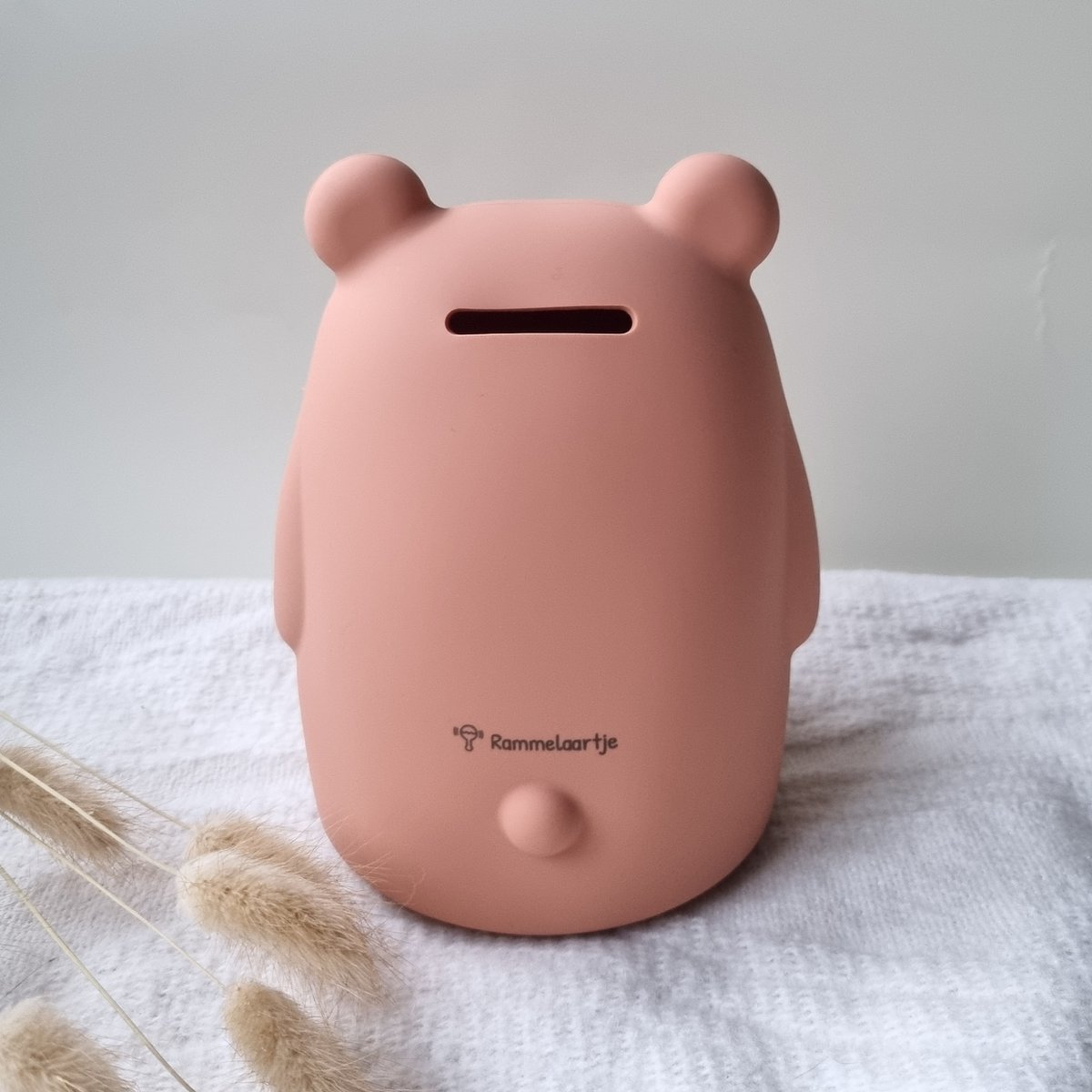 Siliconen flexibele spaarpot beer - aarde